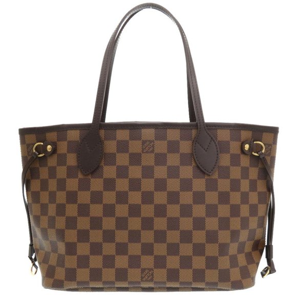 LOUIS VUITTON Brown Damier Neverfull PM Tote Bag - Picture 3 of 10